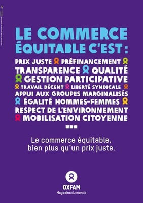 Affiche de promotion du commerce équitable à Uccle