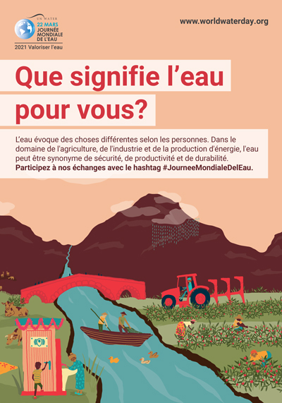 Affiche 2021 de la Journée mondiale de l'eau