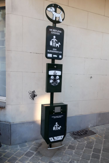 Paal voor hondenhygiëne