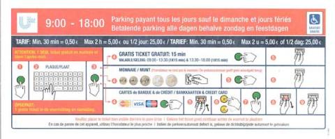 Horodateurs avec chapeau rouge