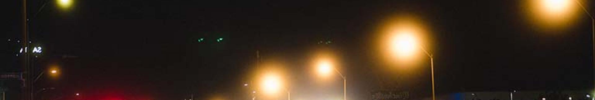 Banner van de pagina Lichtplan - wegverkeer 's nachts